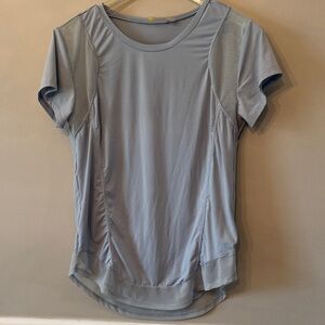 Zella Light Blue Active Stretch/Mesh top